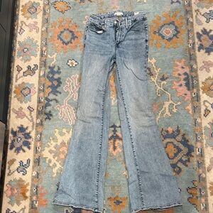 Good American Light Blue Flare Jeans